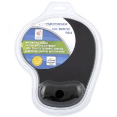Esperanza csuklótámaszos egérpad fekete EA137K