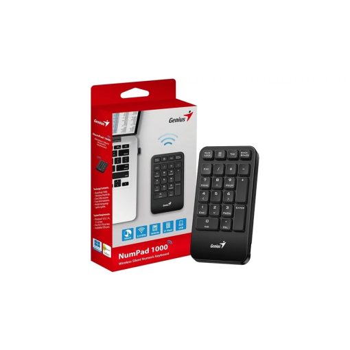 GENIUS Vezeték Nélküli Numerikus Billentyűzet Numpad 1000 USB Fekete
