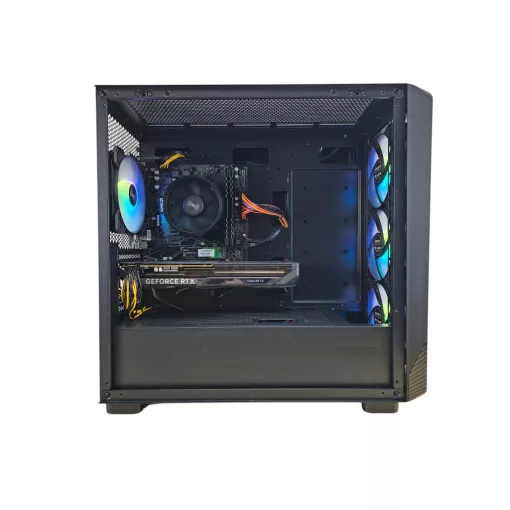 ÚJ GAMER PC Tower + NVIDIA RTX 5050 8GB / AMD RYZEN 5 / 16GB RAM / 256GB SSD + 500GB HDD