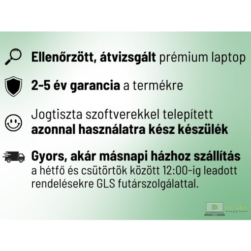 Használt HP ProBook 640 G5 laptop, i5-8265U, 8GB RAM, 256GB SSD, üzleti kategóriás